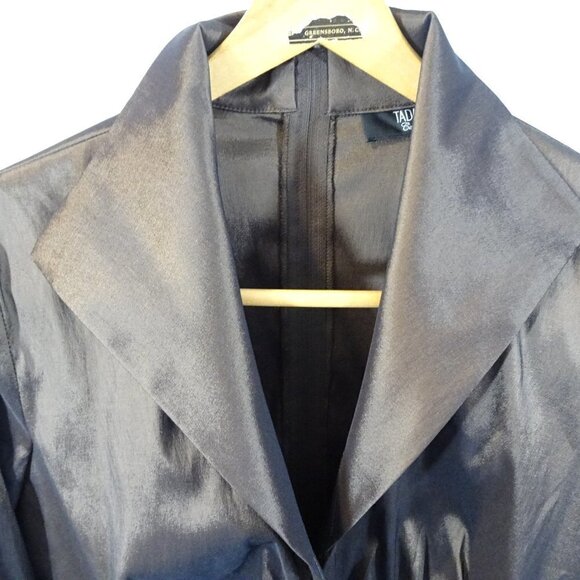 TADASHI COLLECTION Brown Taffeta Jacket Size 14 Formal Occasion Party - Picture 4 of 7